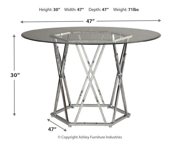 Ashley Express - Madanere Round Dining Room Table at Towne & Country Furniture (AL) furniture, home furniture, home decor, sofa, bedding
