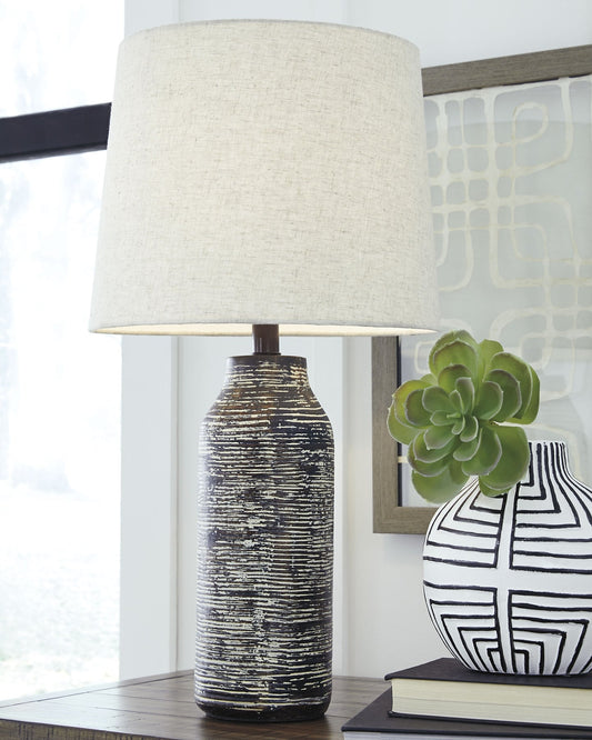 Ashley Express - Mahima Paper Table Lamp (2/CN) at Towne & Country Furniture (AL) furniture, home furniture, home decor, sofa, bedding