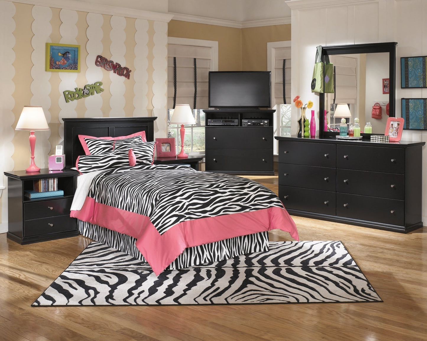 Ashley Express - Maribel One Drawer Night Stand at Towne & Country Furniture (AL) furniture, home furniture, home decor, sofa, bedding