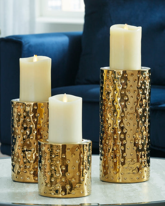 Ashley Express - Marisa Candle Holder Set (3/CN) at Towne & Country Furniture (AL) furniture, home furniture, home decor, sofa, bedding