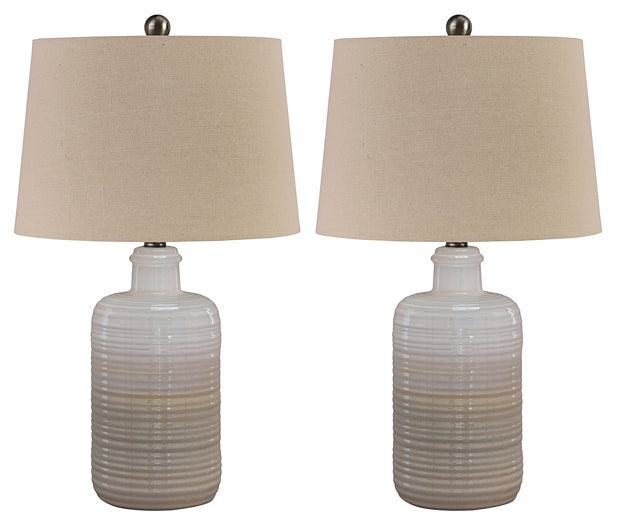 Ashley Express - Marnina Ceramic Table Lamp (2/CN) at Towne & Country Furniture (AL) furniture, home furniture, home decor, sofa, bedding