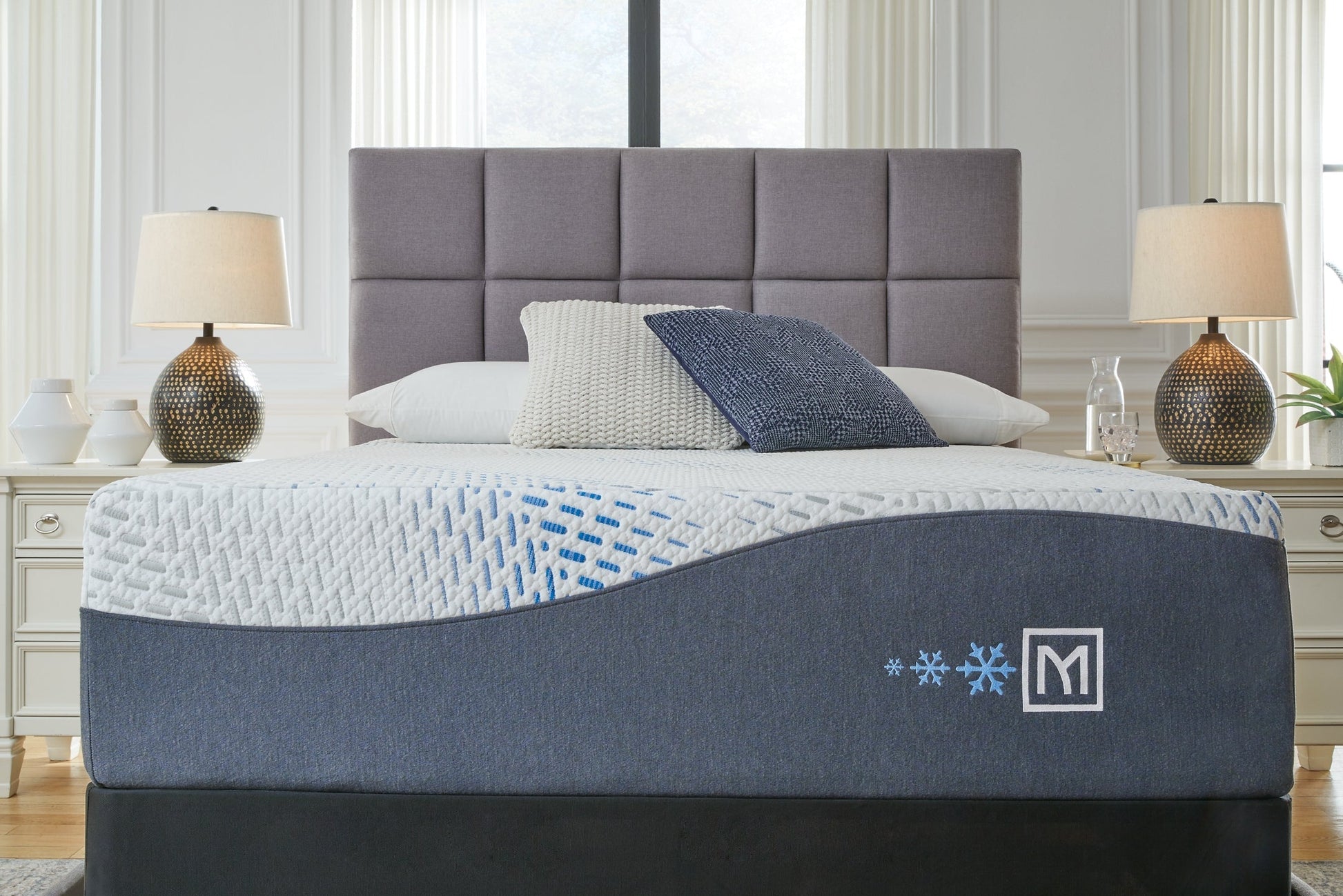 Ashley Express - Millennium Cushion Firm Gel Memory Foam Hybrid  Mattress at Towne & Country Furniture (AL) furniture, home furniture, home decor, sofa, bedding