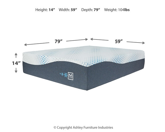 Ashley Express - Millennium Cushion Firm Gel Memory Foam Hybrid Queen Mattress at Towne & Country Furniture (AL) furniture, home furniture, home decor, sofa, bedding