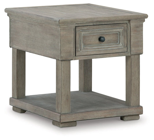 Ashley Express - Moreshire Rectangular End Table at Towne & Country Furniture (AL) furniture, home furniture, home decor, sofa, bedding