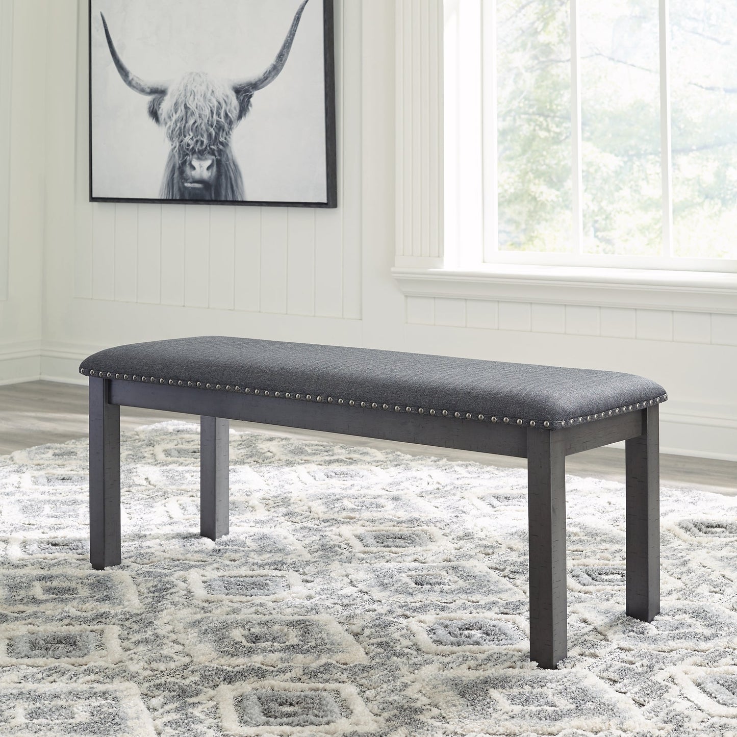 Ashley Express - Myshanna Upholstered Bench at Towne & Country Furniture (AL) furniture, home furniture, home decor, sofa, bedding