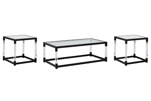 Ashley Express - Nallynx Coffee Table with 2 End Tables at Towne & Country Furniture (AL) furniture, home furniture, home decor, sofa, bedding