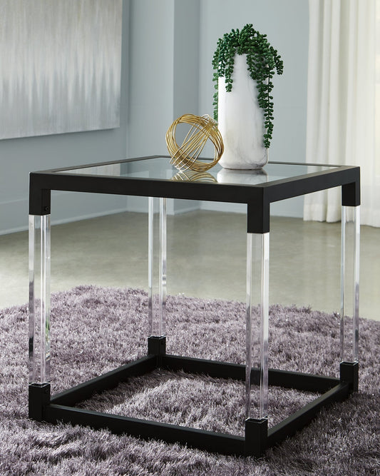 Ashley Express - Nallynx Square End Table at Towne & Country Furniture (AL) furniture, home furniture, home decor, sofa, bedding