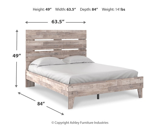 Ashley Express - Neilsville  Panel Platform Bed at Towne & Country Furniture (AL) furniture, home furniture, home decor, sofa, bedding