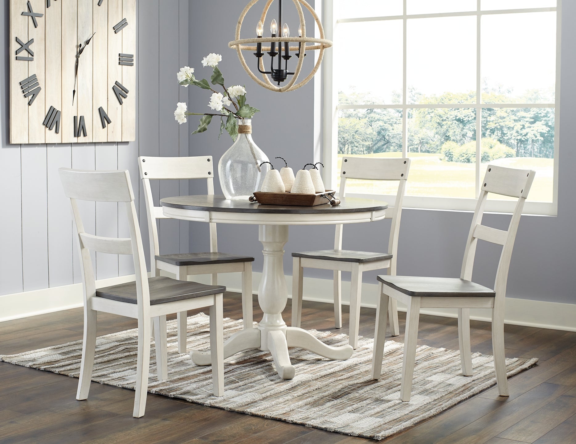 Ashley Express - Nelling Dining Table and 4 Chairs at Towne & Country Furniture (AL) furniture, home furniture, home decor, sofa, bedding