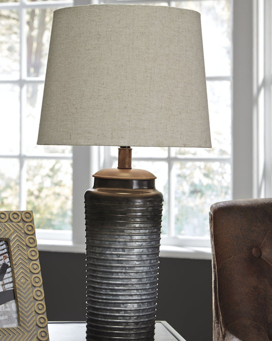 Ashley Express - Norbert Metal Table Lamp (2/CN) at Towne & Country Furniture (AL) furniture, home furniture, home decor, sofa, bedding