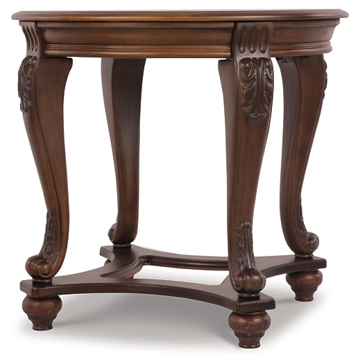 Ashley Express - Norcastle Round End Table at Towne & Country Furniture (AL) furniture, home furniture, home decor, sofa, bedding