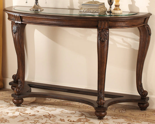 Ashley Express - Norcastle Sofa Table at Towne & Country Furniture (AL) furniture, home furniture, home decor, sofa, bedding