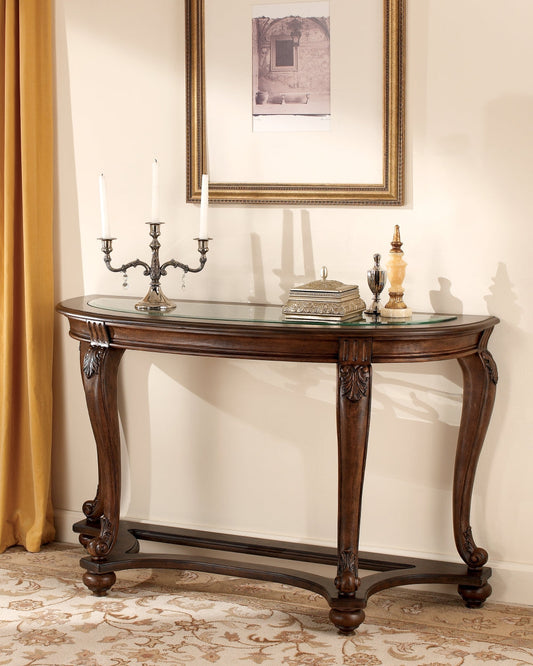 Ashley Express - Norcastle Sofa Table at Towne & Country Furniture (AL) furniture, home furniture, home decor, sofa, bedding