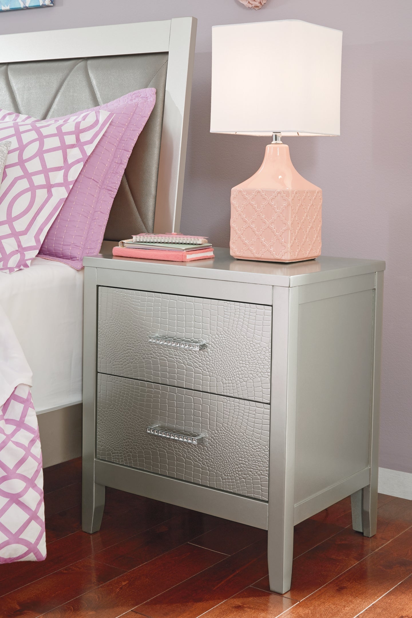 Ashley Express - Olivet Two Drawer Night Stand at Towne & Country Furniture (AL) furniture, home furniture, home decor, sofa, bedding