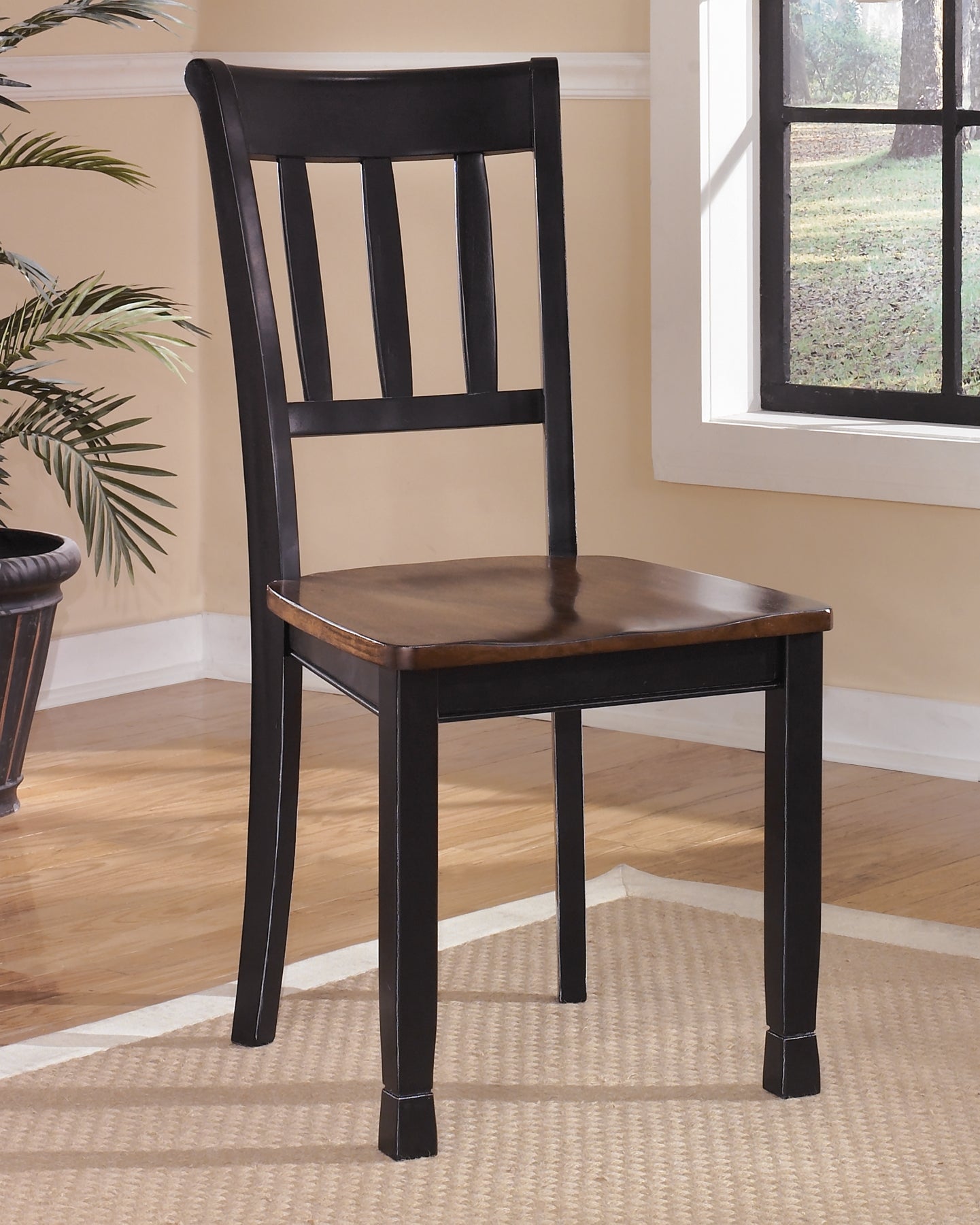 Ashley Express - Owingsville Dining Table and 4 Chairs and Bench at Towne & Country Furniture (AL) furniture, home furniture, home decor, sofa, bedding