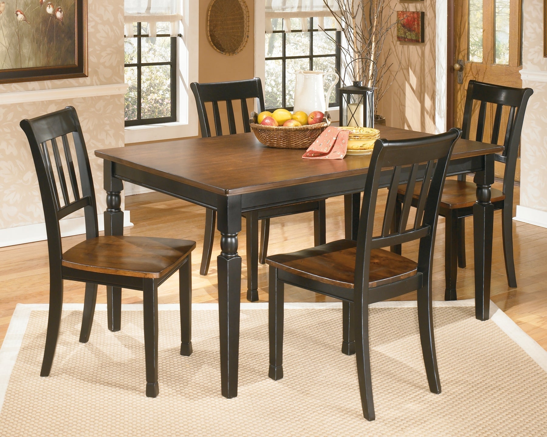 Ashley Express - Owingsville Dining Table and 4 Chairs at Towne & Country Furniture (AL) furniture, home furniture, home decor, sofa, bedding