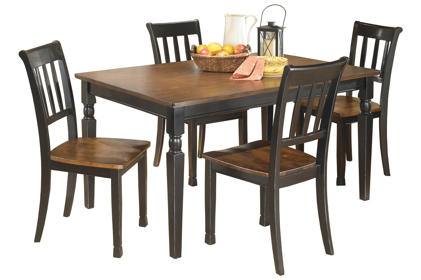 Ashley Express - Owingsville Dining Table and 4 Chairs at Towne & Country Furniture (AL) furniture, home furniture, home decor, sofa, bedding
