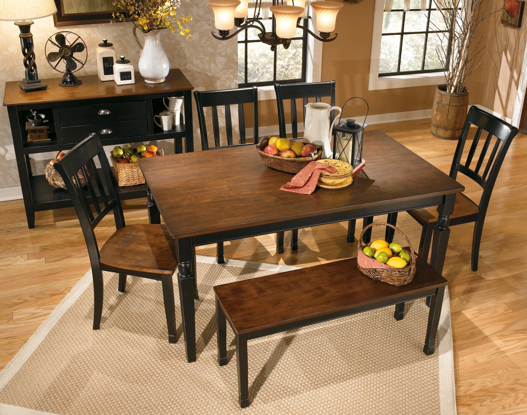 Ashley Express - Owingsville Large Dining Room Bench at Towne & Country Furniture (AL) furniture, home furniture, home decor, sofa, bedding