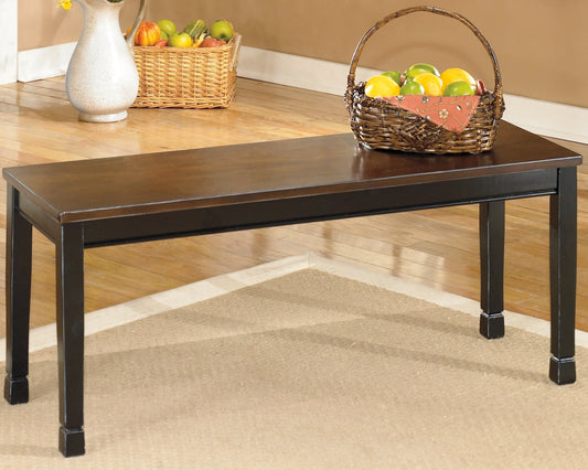 Ashley Express - Owingsville Large Dining Room Bench at Towne & Country Furniture (AL) furniture, home furniture, home decor, sofa, bedding