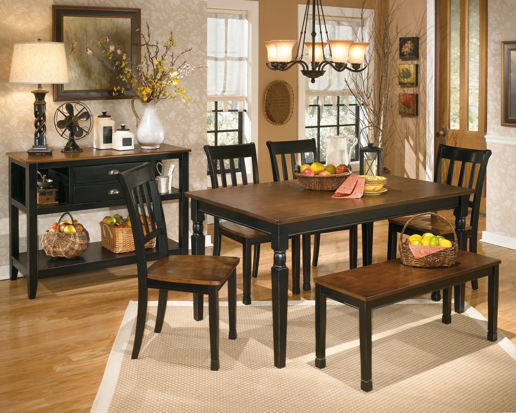 Ashley Express - Owingsville Large Dining Room Bench at Towne & Country Furniture (AL) furniture, home furniture, home decor, sofa, bedding