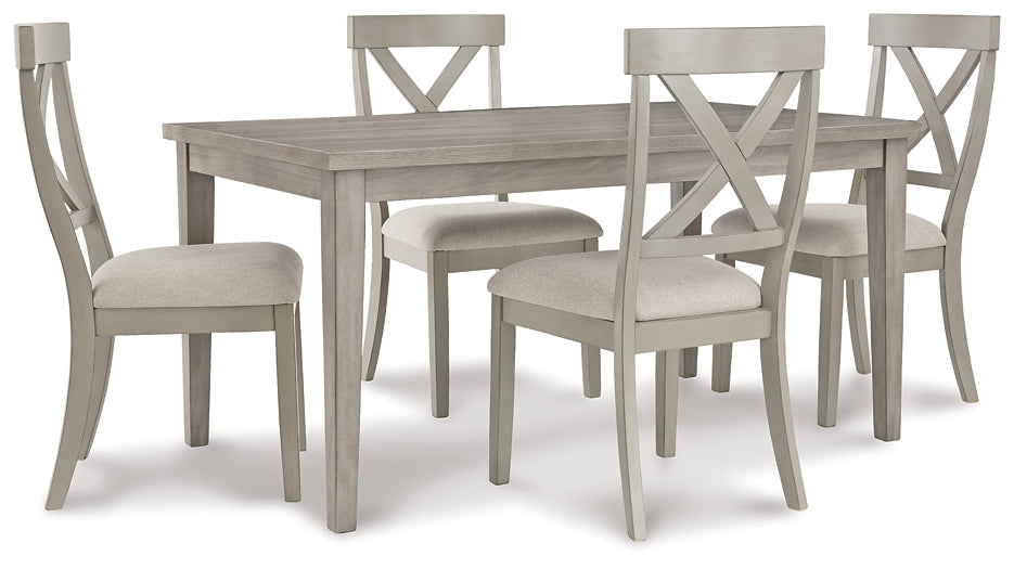 Ashley Express - Parellen Dining Table and 4 Chairs at Towne & Country Furniture (AL) furniture, home furniture, home decor, sofa, bedding