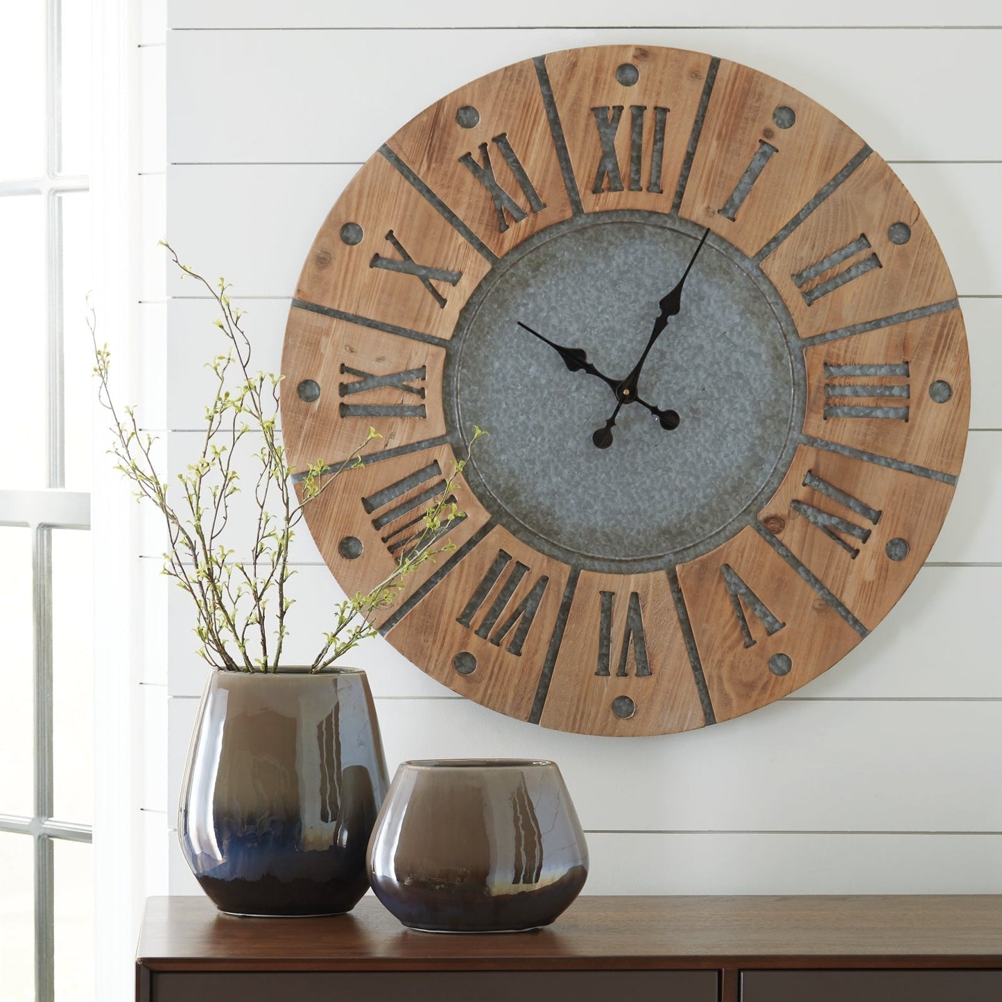 Ashley Express - Payson Wall Clock at Towne & Country Furniture (AL) furniture, home furniture, home decor, sofa, bedding