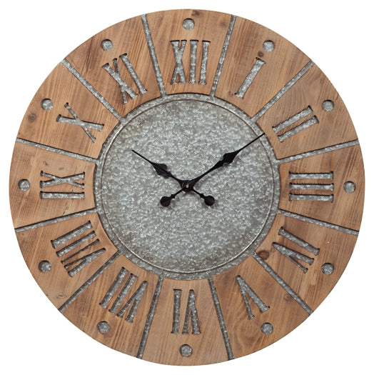 Ashley Express - Payson Wall Clock at Towne & Country Furniture (AL) furniture, home furniture, home decor, sofa, bedding