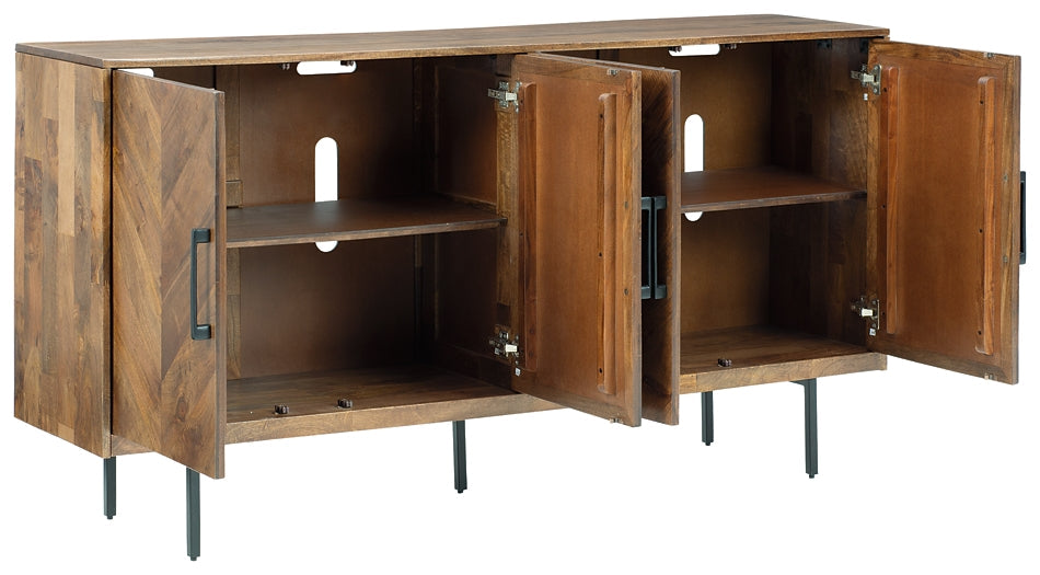 Ashley Express - Prattville Accent Cabinet at Towne & Country Furniture (AL) furniture, home furniture, home decor, sofa, bedding