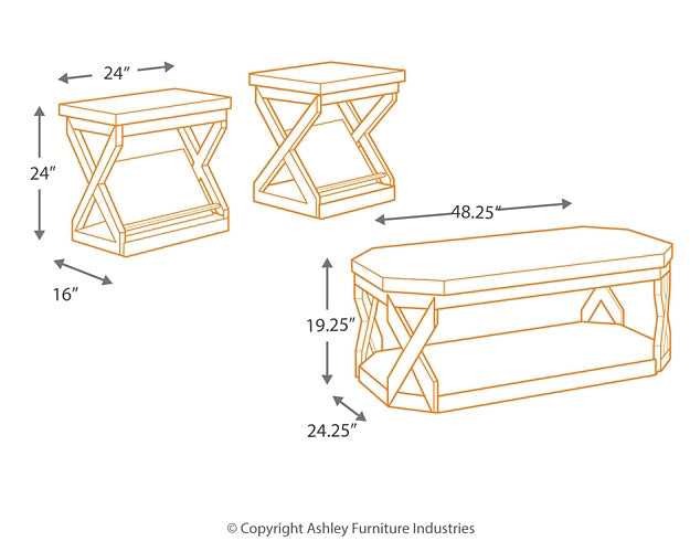 Ashley Express - Radilyn Occasional Table Set (3/CN) at Towne & Country Furniture (AL) furniture, home furniture, home decor, sofa, bedding