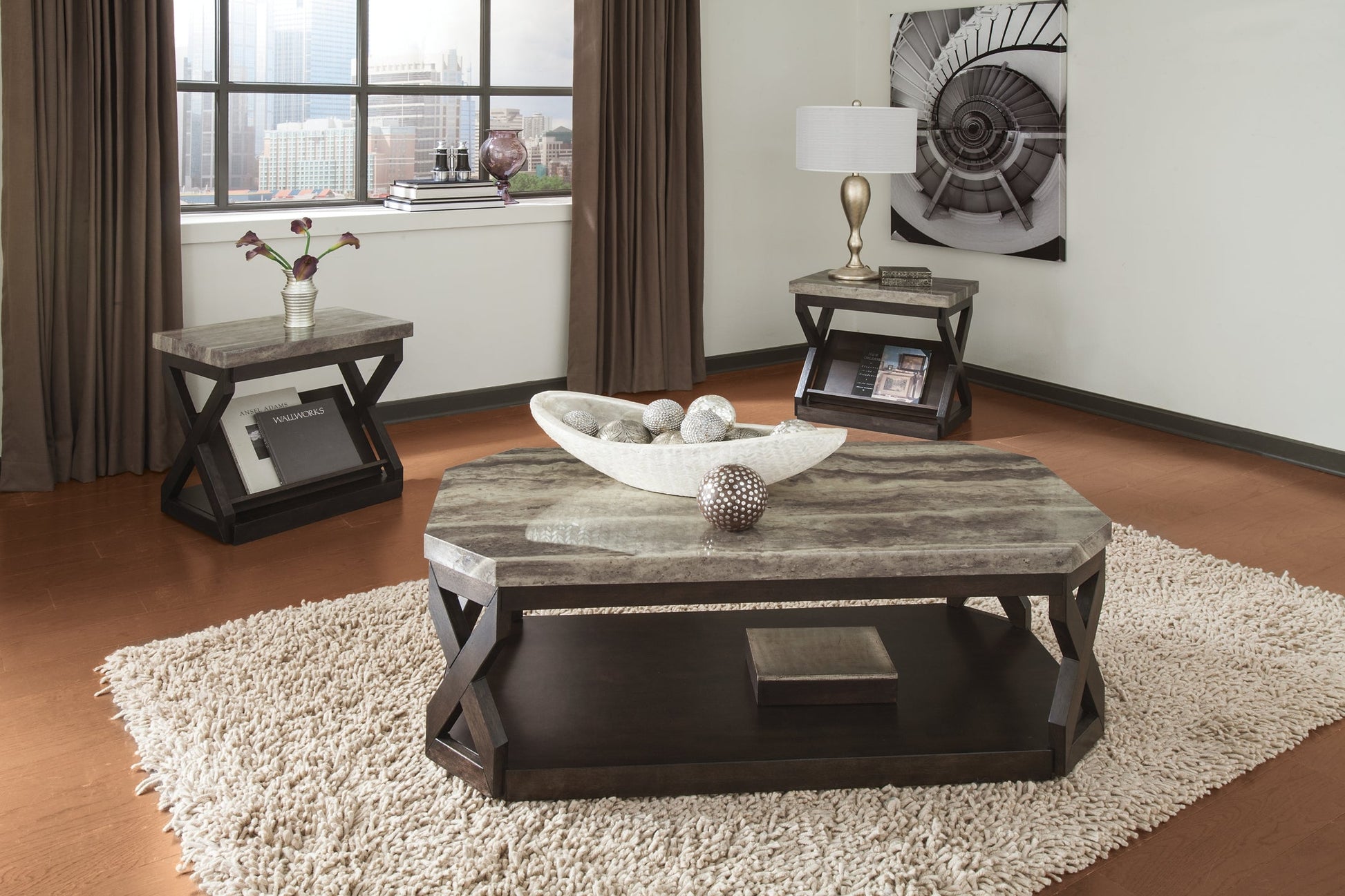 Ashley Express - Radilyn Occasional Table Set (3/CN) at Towne & Country Furniture (AL) furniture, home furniture, home decor, sofa, bedding