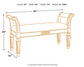 Ashley Express - Realyn Accent Bench at Towne & Country Furniture (AL) furniture, home furniture, home decor, sofa, bedding
