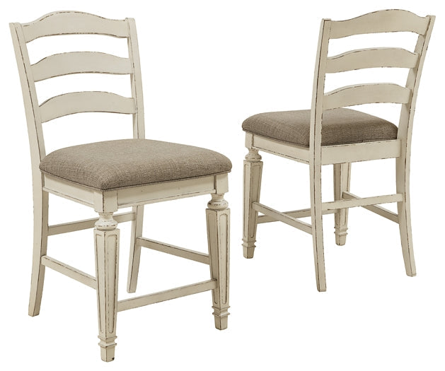 Ashley Express - Realyn Counter Height Bar Stool (Set of 2) at Towne & Country Furniture (AL) furniture, home furniture, home decor, sofa, bedding