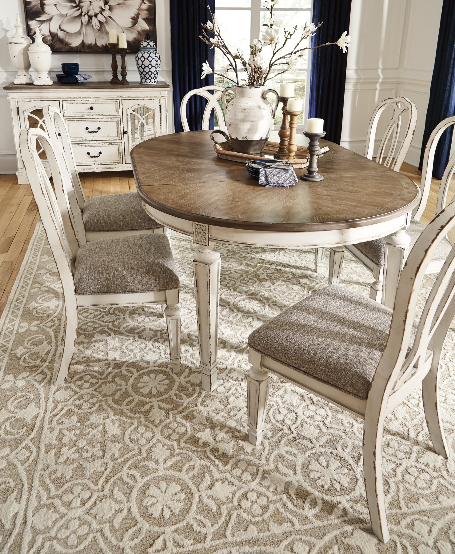 Ashley Express - Realyn Dining UPH Side Chair (2/CN) at Towne & Country Furniture (AL) furniture, home furniture, home decor, sofa, bedding
