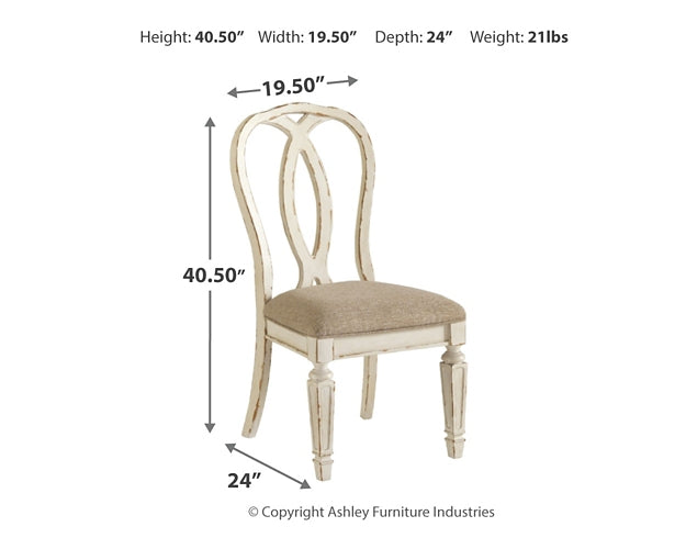 Ashley Express - Realyn Dining UPH Side Chair (2/CN) at Towne & Country Furniture (AL) furniture, home furniture, home decor, sofa, bedding