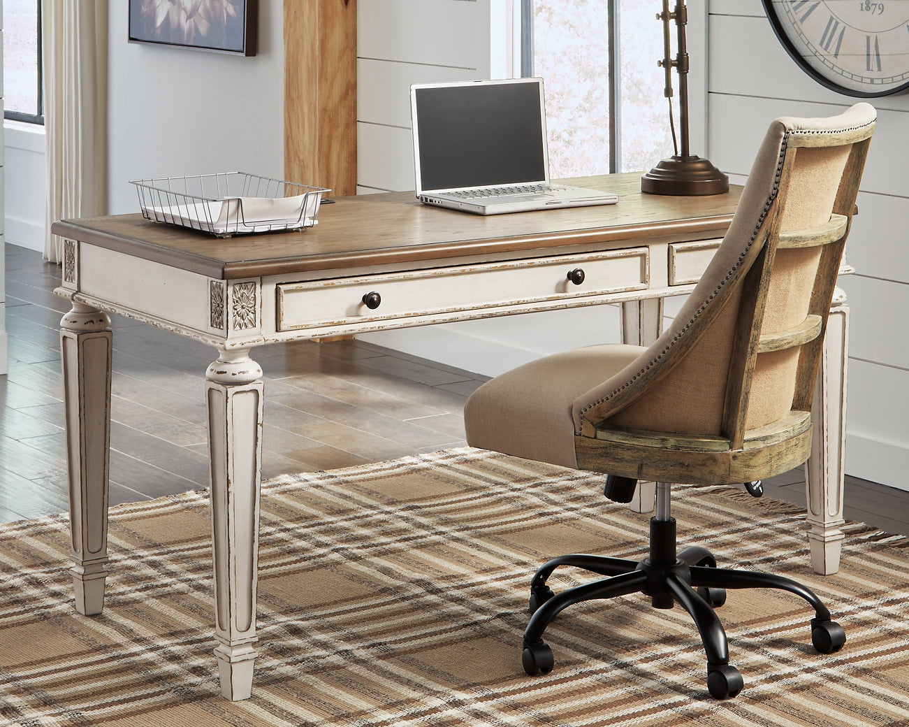 Ashley Express - Realyn Home Office Desk at Towne & Country Furniture (AL) furniture, home furniture, home decor, sofa, bedding