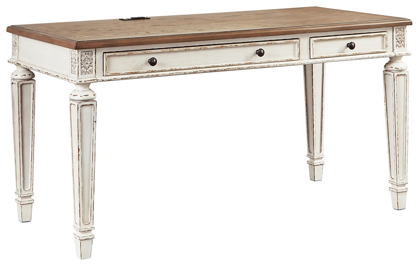 Ashley Express - Realyn Home Office Desk at Towne & Country Furniture (AL) furniture, home furniture, home decor, sofa, bedding
