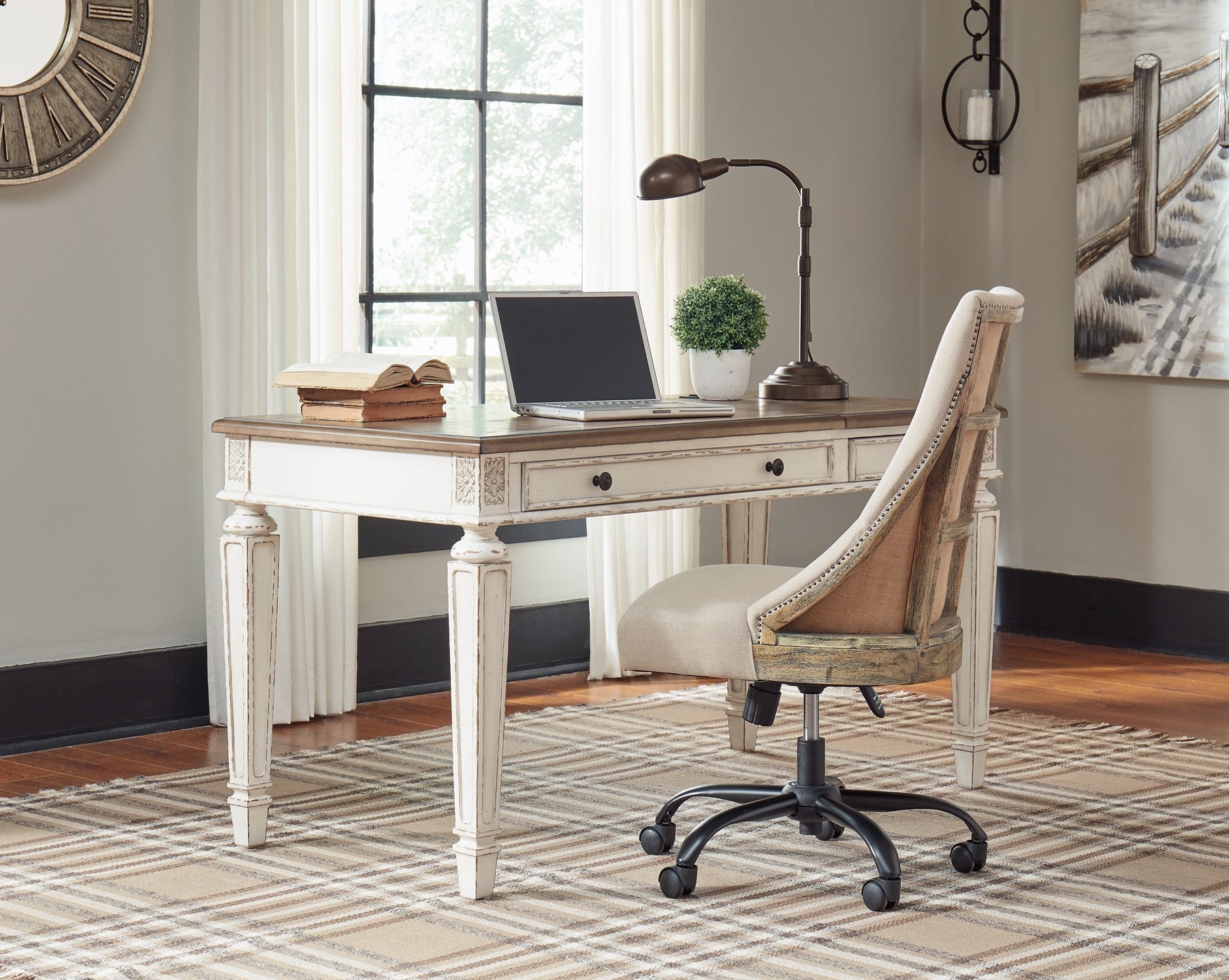 Ashley Express - Realyn Home Office Lift Top Desk at Towne & Country Furniture (AL) furniture, home furniture, home decor, sofa, bedding