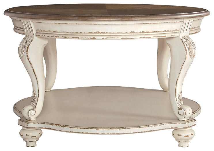 Ashley Express - Realyn Oval Cocktail Table at Towne & Country Furniture (AL) furniture, home furniture, home decor, sofa, bedding