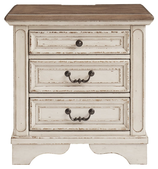 Ashley Express - Realyn Three Drawer Night Stand at Towne & Country Furniture (AL) furniture, home furniture, home decor, sofa, bedding