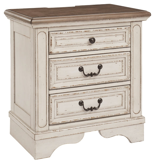 Ashley Express - Realyn Three Drawer Night Stand at Towne & Country Furniture (AL) furniture, home furniture, home decor, sofa, bedding