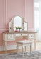 Ashley Express - Realyn Vanity/Mirror/Stool (3/CN) at Towne & Country Furniture (AL) furniture, home furniture, home decor, sofa, bedding