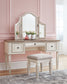 Ashley Express - Realyn Vanity/Mirror/Stool (3/CN) at Towne & Country Furniture (AL) furniture, home furniture, home decor, sofa, bedding