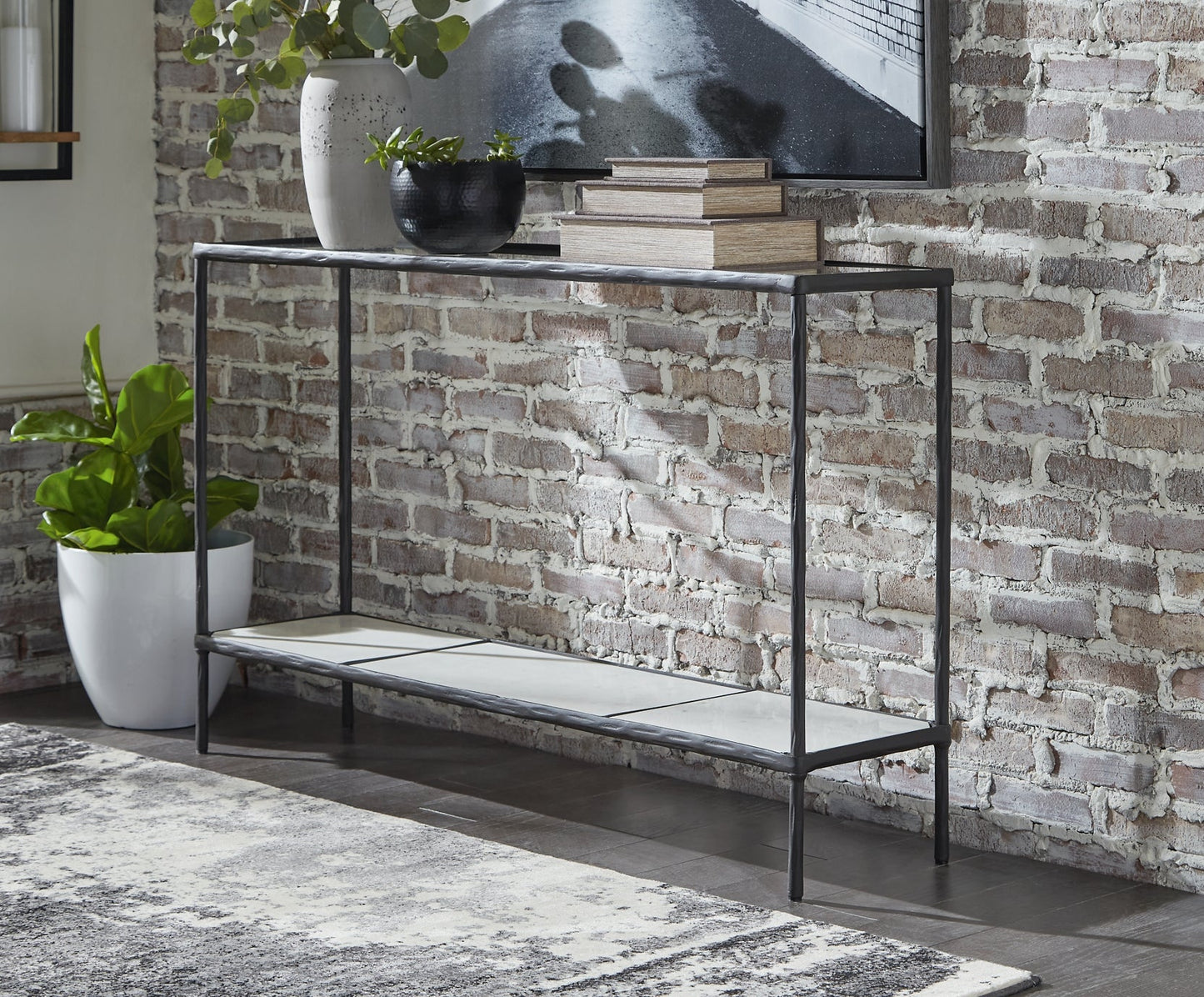 Ashley Express - Ryandale Console Sofa Table at Towne & Country Furniture (AL) furniture, home furniture, home decor, sofa, bedding