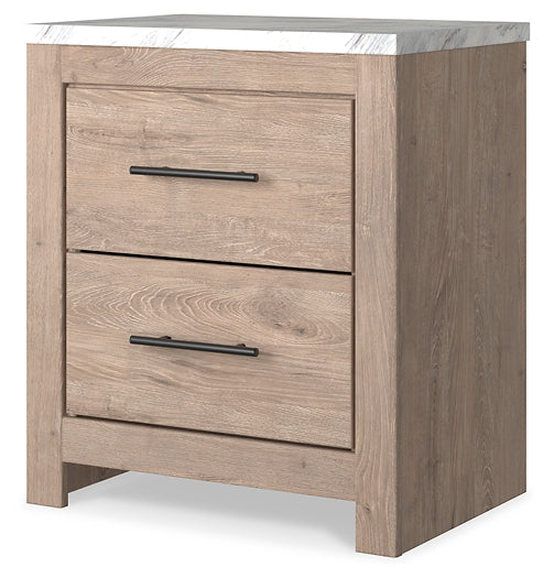 Ashley Express - Senniberg Two Drawer Night Stand at Towne & Country Furniture (AL) furniture, home furniture, home decor, sofa, bedding