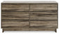 Ashley Express - Shallifer Six Drawer Dresser at Towne & Country Furniture (AL) furniture, home furniture, home decor, sofa, bedding