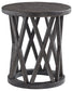 Ashley Express - Sharzane Round End Table at Towne & Country Furniture (AL) furniture, home furniture, home decor, sofa, bedding