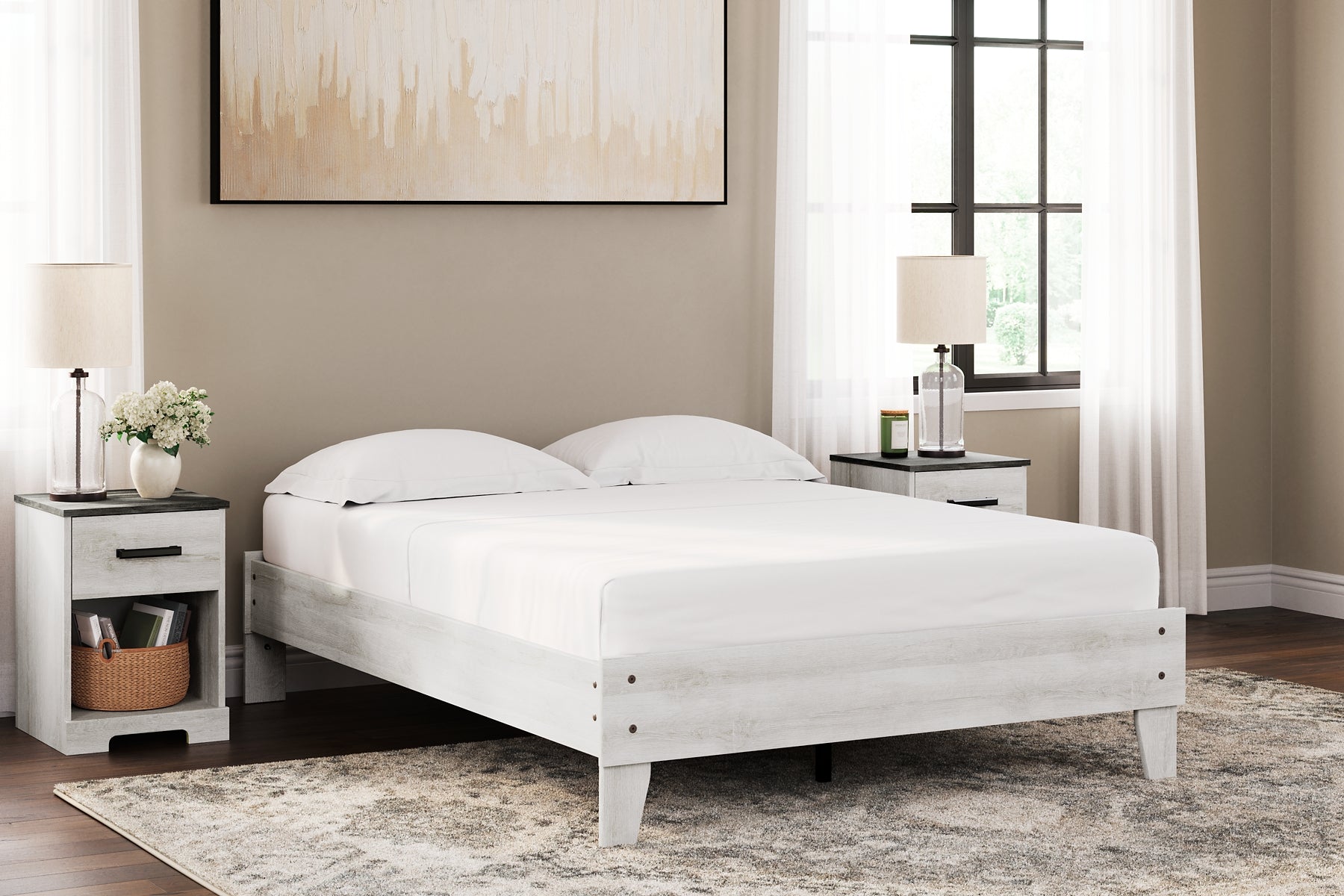 Ashley Express - Shawburn  Platform Bed at Towne & Country Furniture (AL) furniture, home furniture, home decor, sofa, bedding