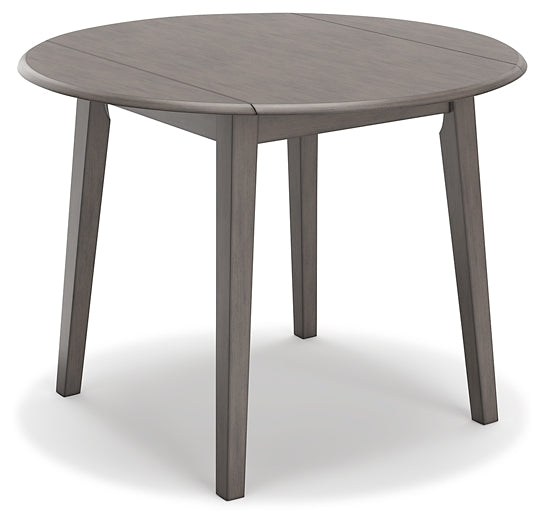 Ashley Express - Shullden Round DRM Drop Leaf Table at Towne & Country Furniture (AL) furniture, home furniture, home decor, sofa, bedding