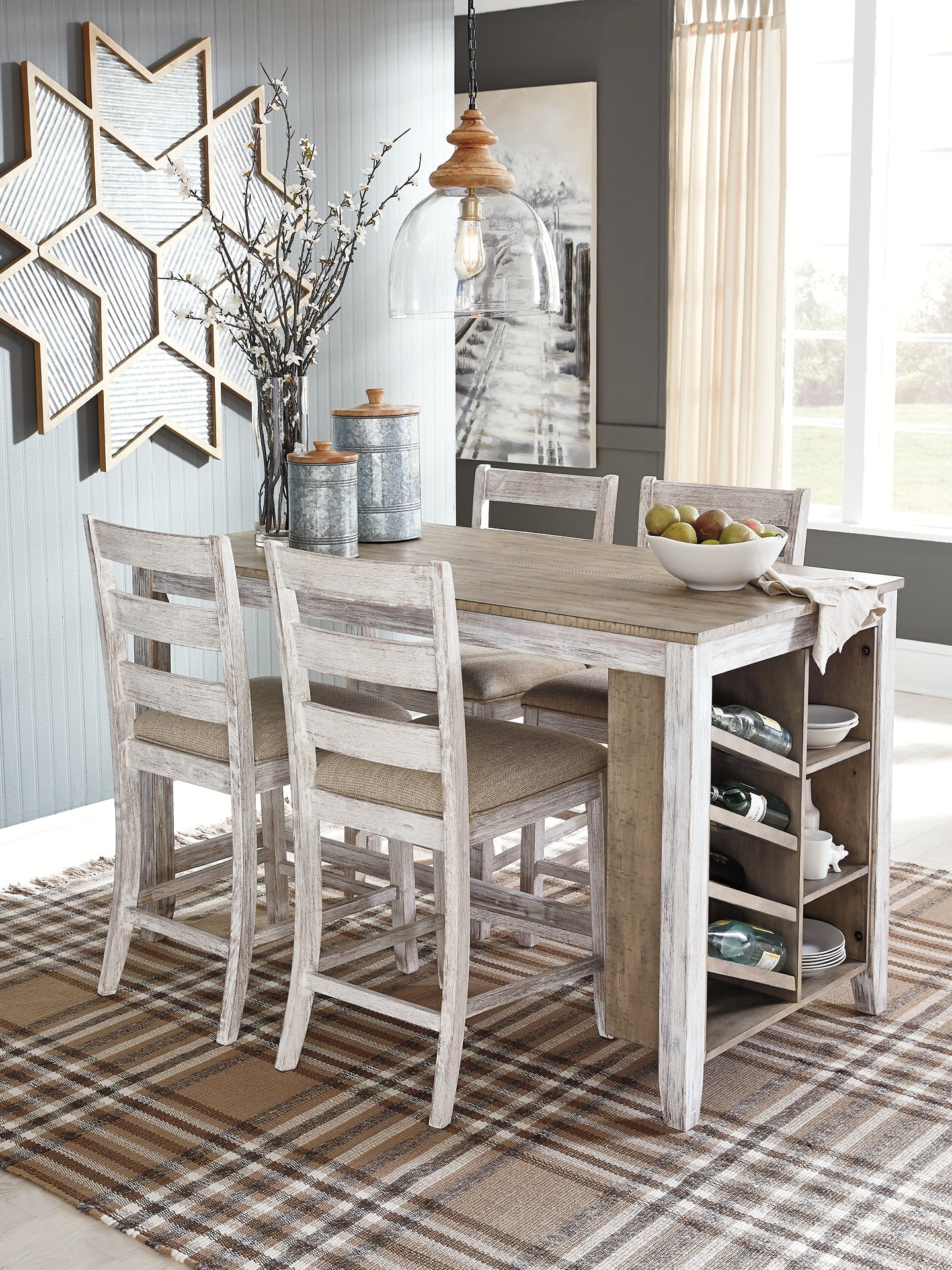 Ashley Express - Skempton RECT Counter Table w/Storage at Towne & Country Furniture (AL) furniture, home furniture, home decor, sofa, bedding
