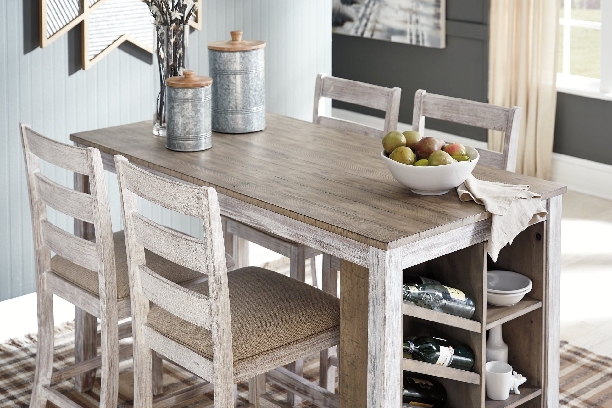 Ashley Express - Skempton RECT Counter Table w/Storage at Towne & Country Furniture (AL) furniture, home furniture, home decor, sofa, bedding